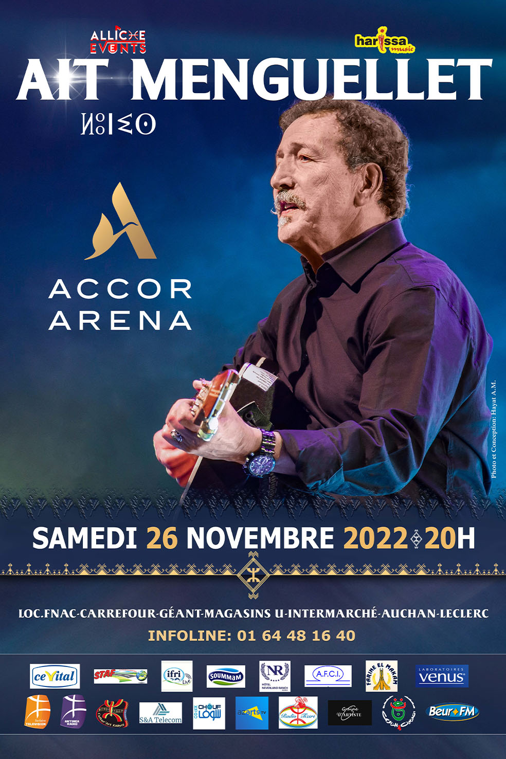 Ait Menguellet à l'Accor Arena de Paris le 26 novembre 2022